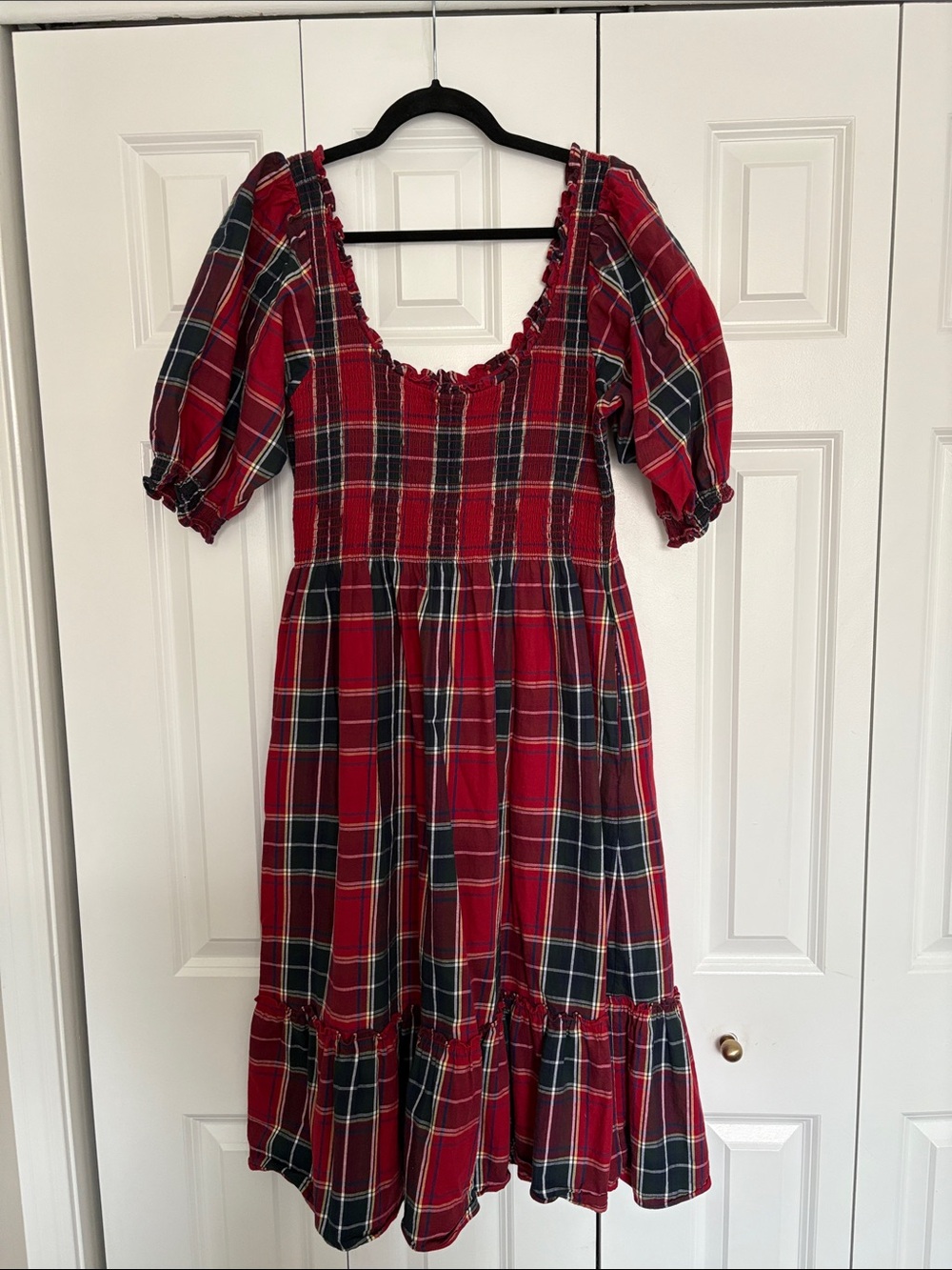 Hill House Home Louisa Nap Dress in Red Plaid - Size XL